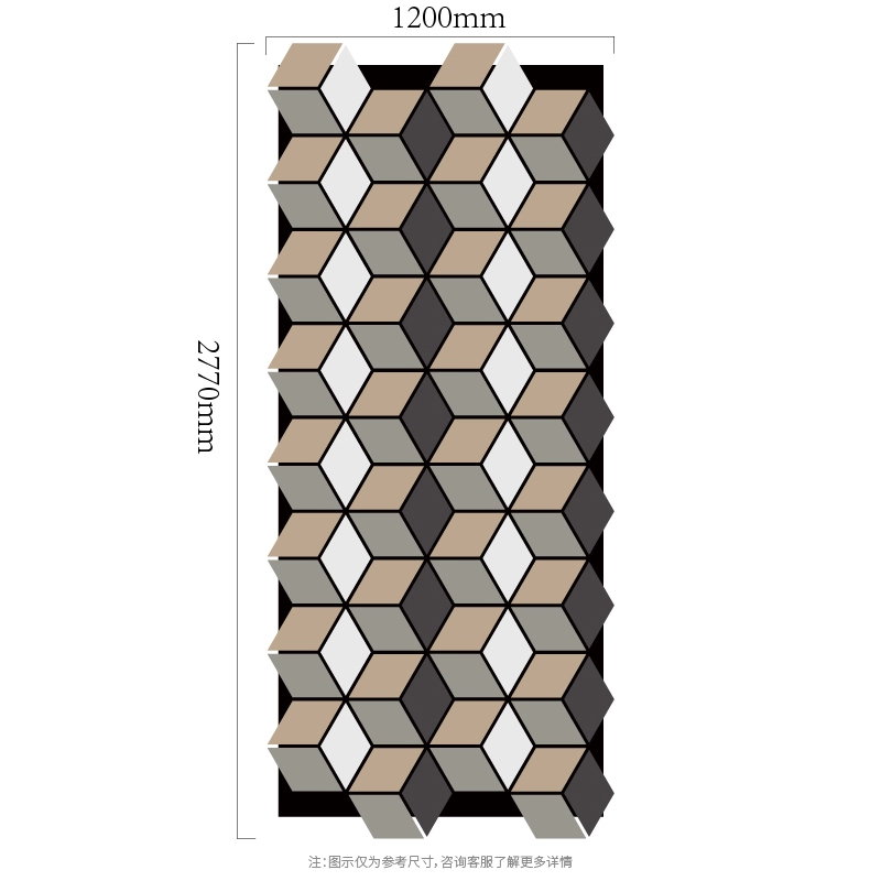 3D kub sütün modully MDF-on-PET akustiki diwar paneli